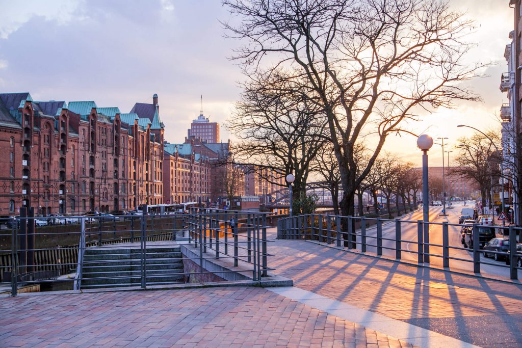 Speicherstadt sonnenuntengang